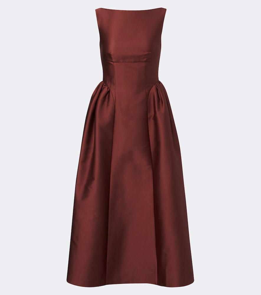 roland mouret taffeta midi dress