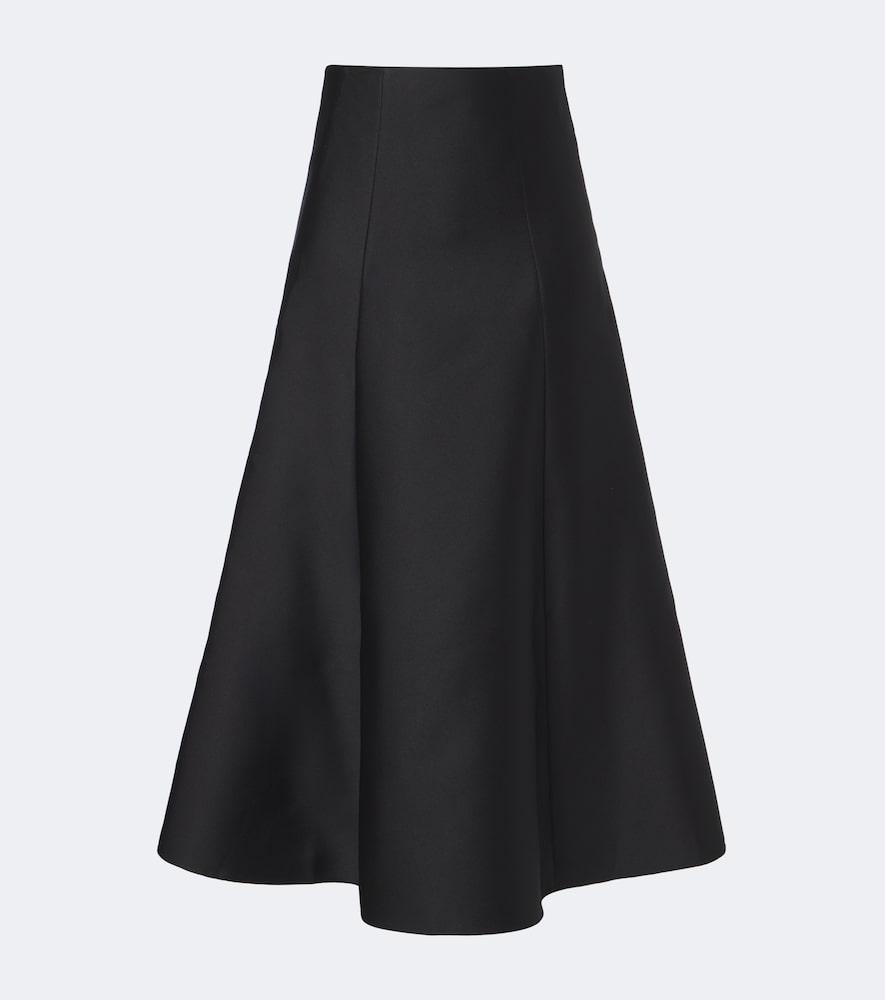 roland mouret taffeta midi skirt