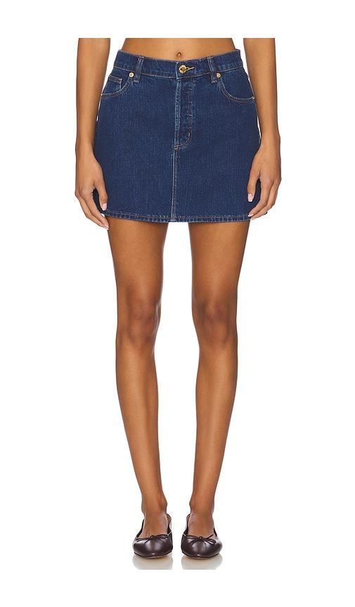 rolla's 90s relaxed mini skirt in blue. - size 24 (also in 25)