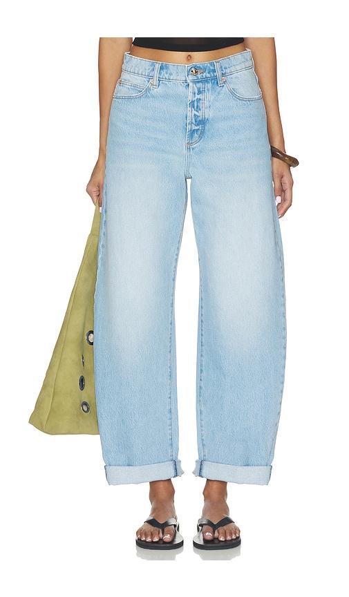 rolla's arc barrel jeans in blue. - size 23 (also in 26, 25, 27, 28, 30, 32, 33, 34)