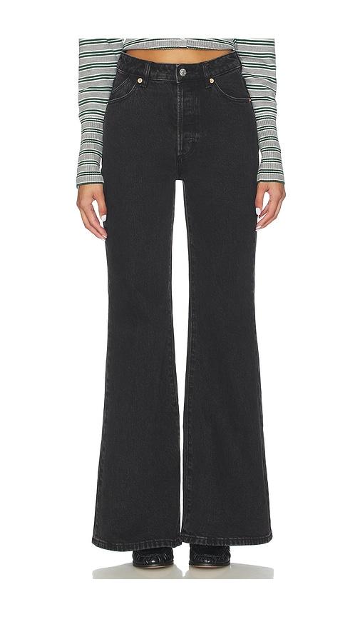 rolla's eastcoast flare jeans in black. - size 25 (also in 26, 31)