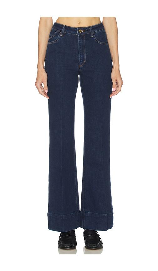 rolla's eastcoast flare jeans in blue. - size 25 (also in 28, 31, 32, 34)
