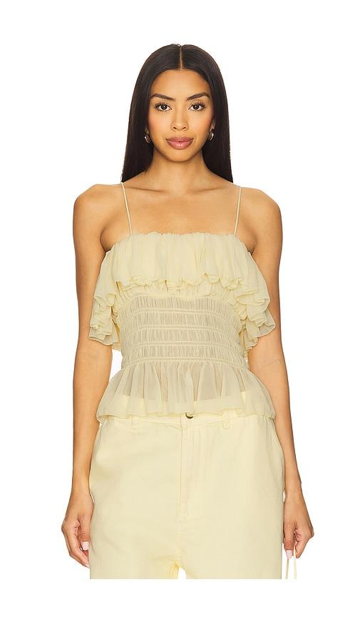 ronny kobo alexi top in lemon. - size l (also in m)