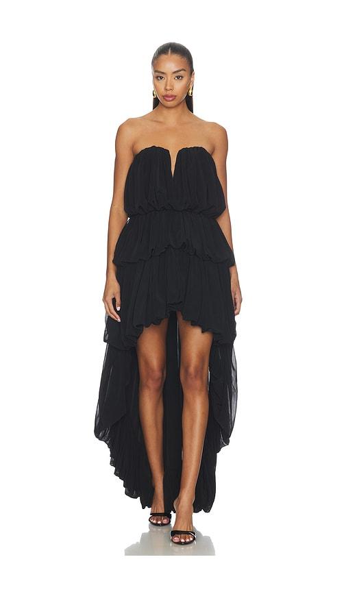 ronny kobo aly dress in black. - size l (also in xs, s, m)