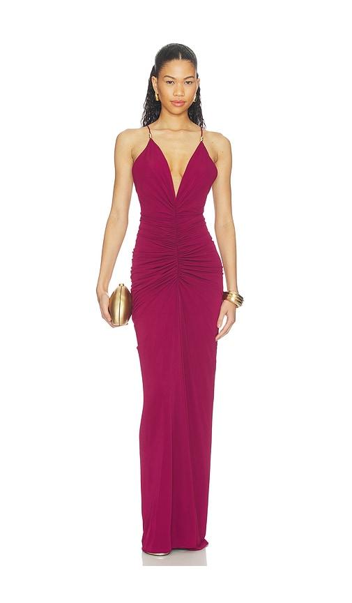 ronny kobo anya dress in purple. - size l (also in xs, s, m)