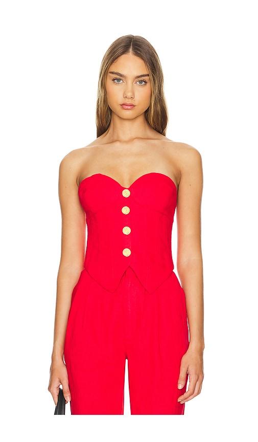 ronny kobo benny top in red. - size m (also in xl)