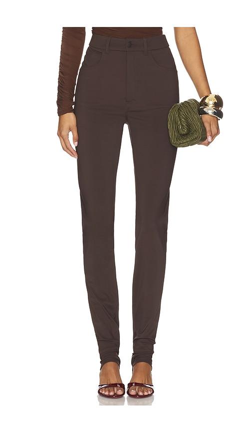 ronny kobo berit pant in brown. - size m (also in xs, s)