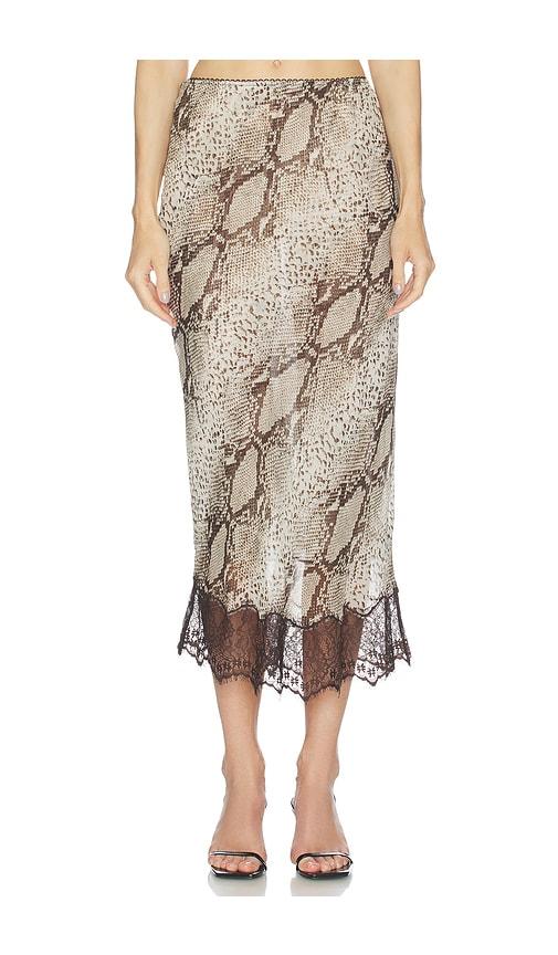 ronny kobo birva skirt in brown. - size l (also in s, xs)