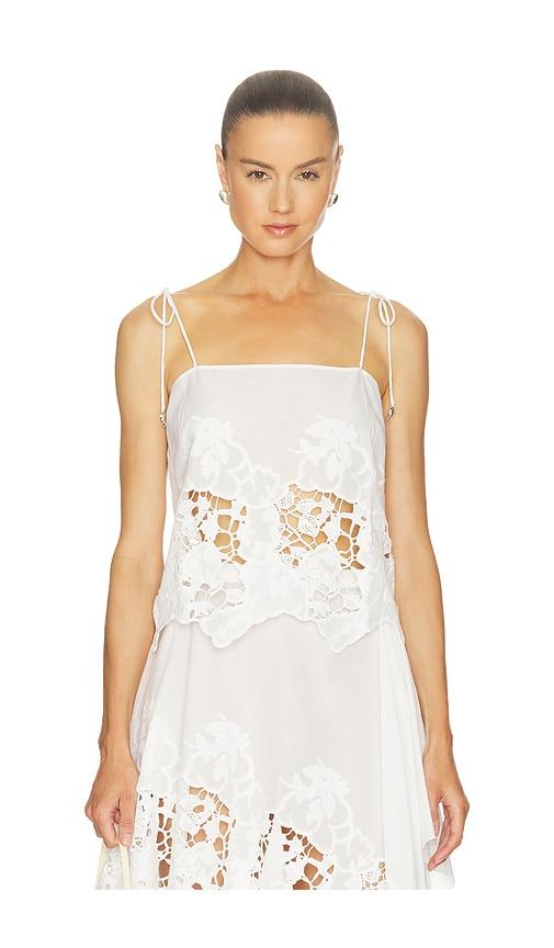 ronny kobo blaire top in white. - size l (also in m)