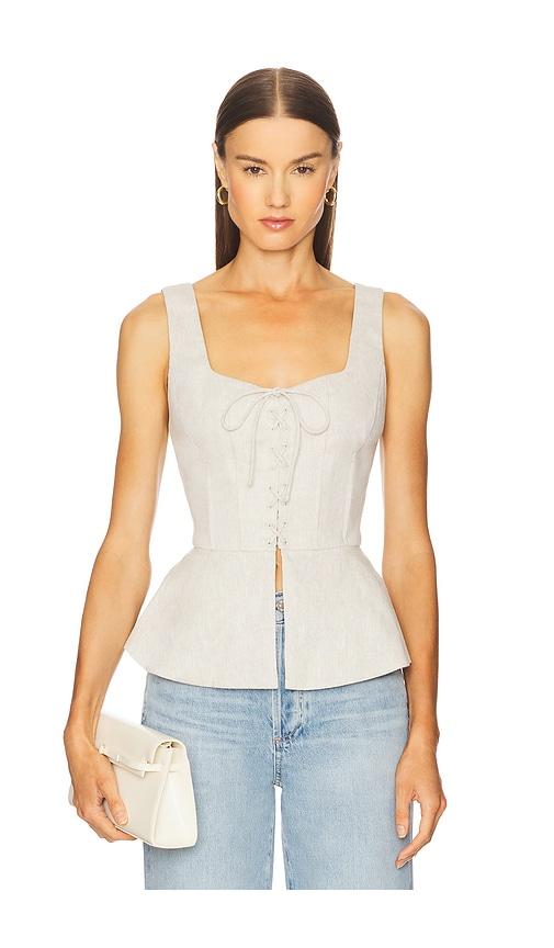 ronny kobo catalan top in neutral. - size l (also in xs)