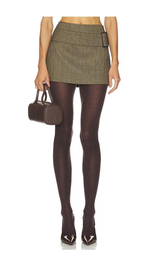 ronny kobo earhart skirt in brown. - size l (also in xs, s, m)
