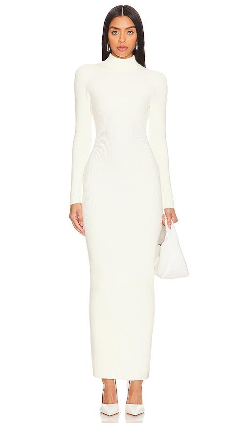 ronny kobo elias knit dress in white. - size s (also in xs)