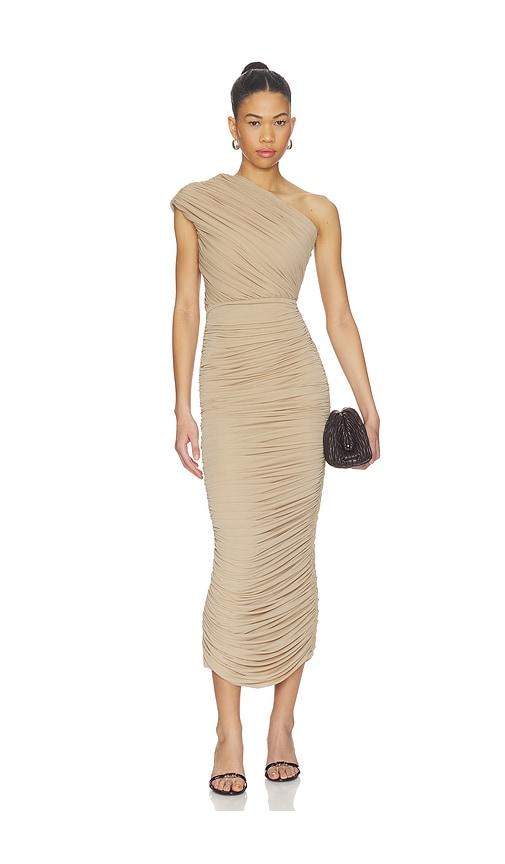 ronny kobo emina dress in nude. - size m (also in s, xs)