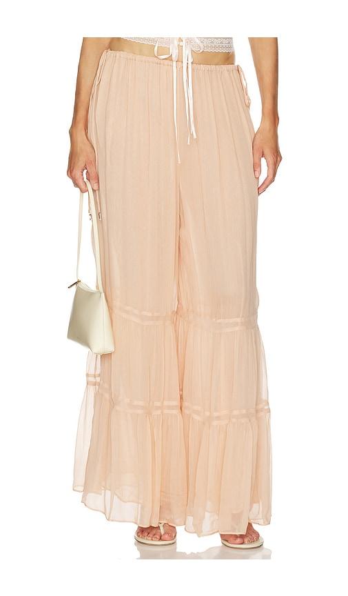 ronny kobo emira pant in taupe. - size l (also in xs, s, m)