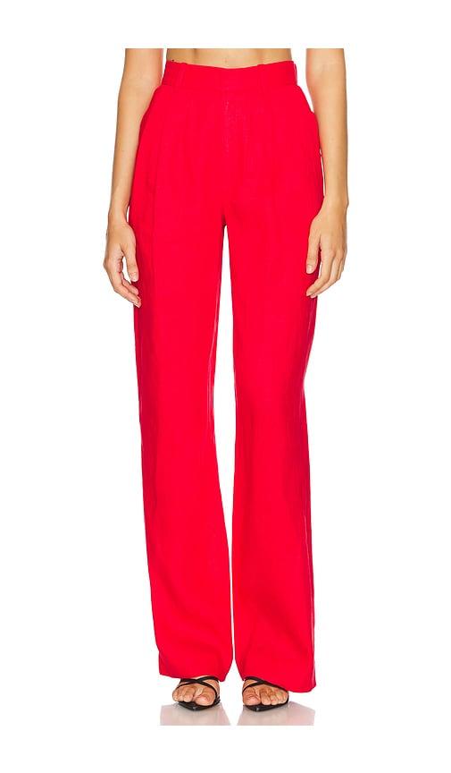 ronny kobo krew pant in red. - size xl (also in xs)