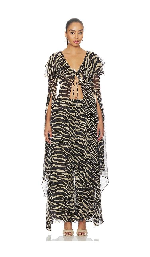 ronny kobo kyle maxi top in black & white. - size l (also in xs)