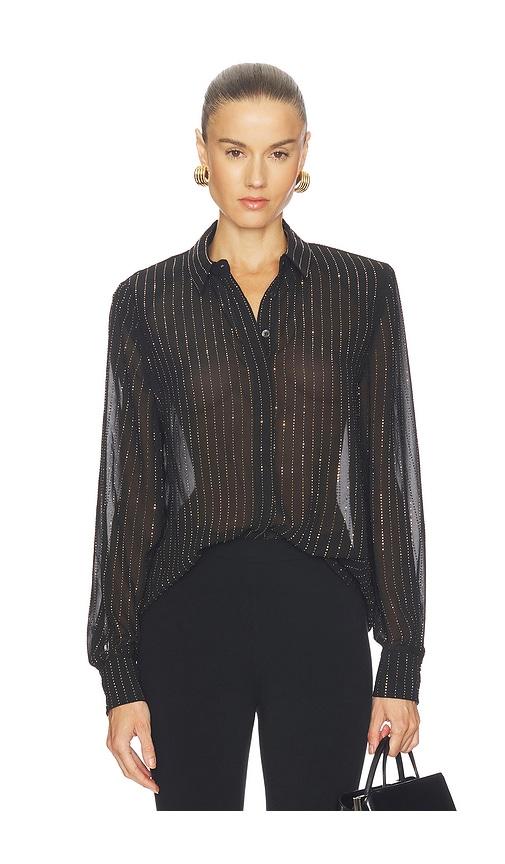 ronny kobo lune blouse in black. - size m (also in xs)