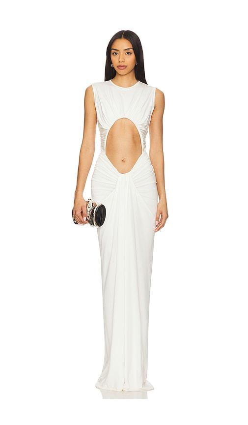 ronny kobo marsella dress in white. - size m (also in s)