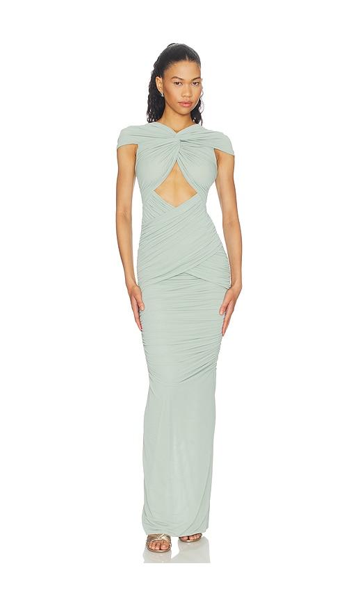 ronny kobo nasha dress in sage. - size m (also in xs, s)