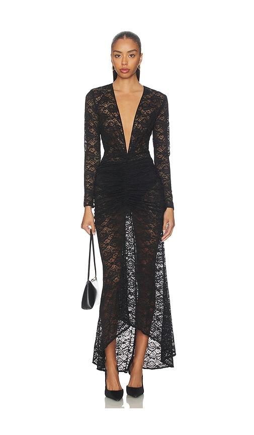 ronny kobo nelli dress in black. - size m (also in s, xs)