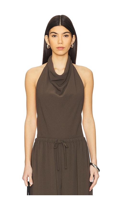 ronny kobo sheena bodysuit in brown. - size m (also in xs)