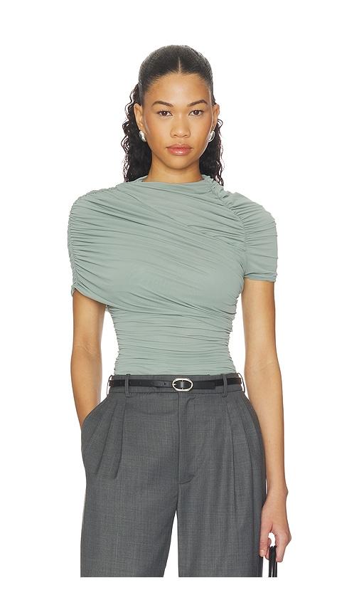 ronny kobo vega top in green. - size m (also in xs, s)