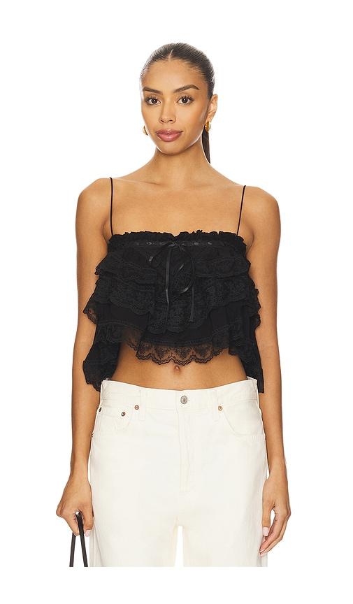 ronny kobo x revolve carlton top in black. - size l (also in m)