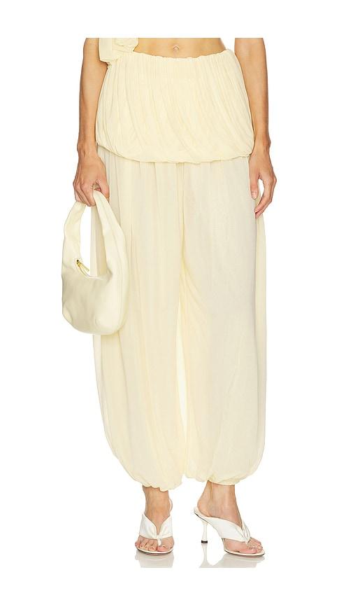 ronny kobo x revolve willa pant in yellow. - size l (also in xs, s, m)