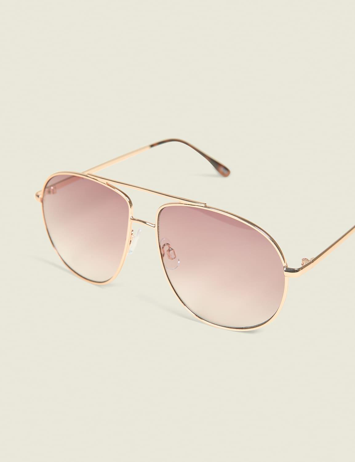 rose gold aviators