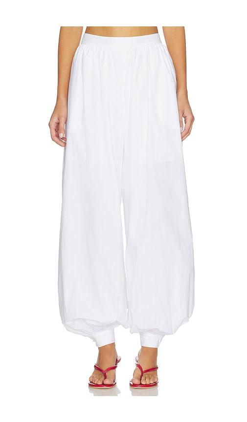 rotate balloon pleated pants in white. - size 32 (also in 34, 40, 46)