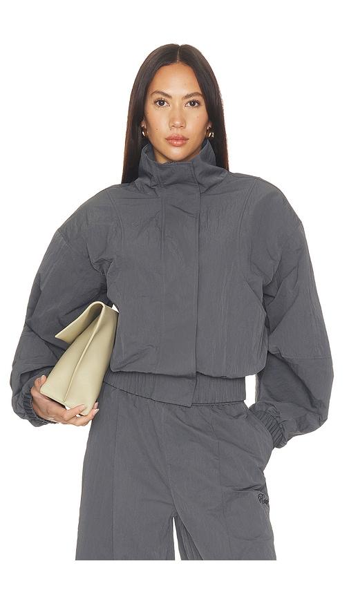 rotate crispy track jacket in grey. - size l (also in xs, s, m, xl)