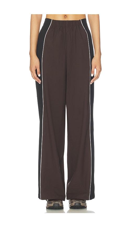 rotate crispy woven pant in brown. - size 32 (also in 34, 36, 38, 40)