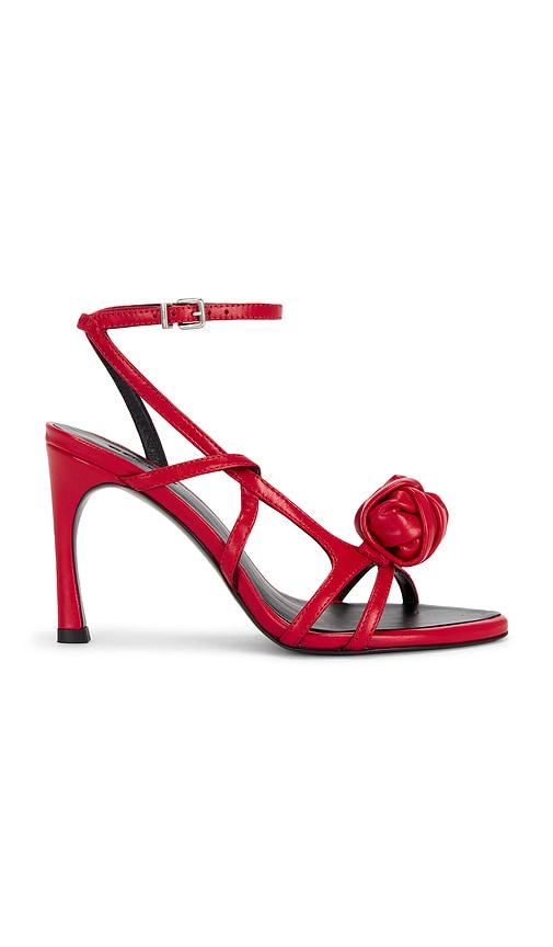 rotate knot sandal in red. - size 36 (also in 37, 38)