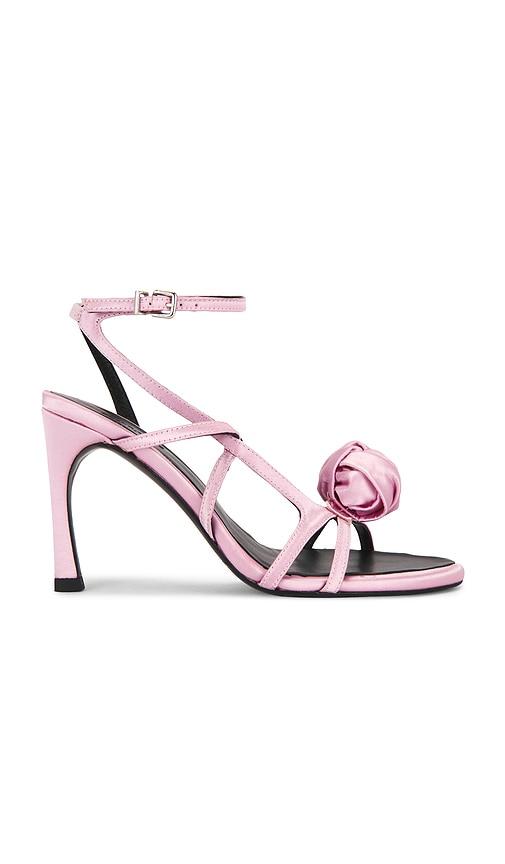 rotate satin sandal in pink. - size 38 (also in 39)