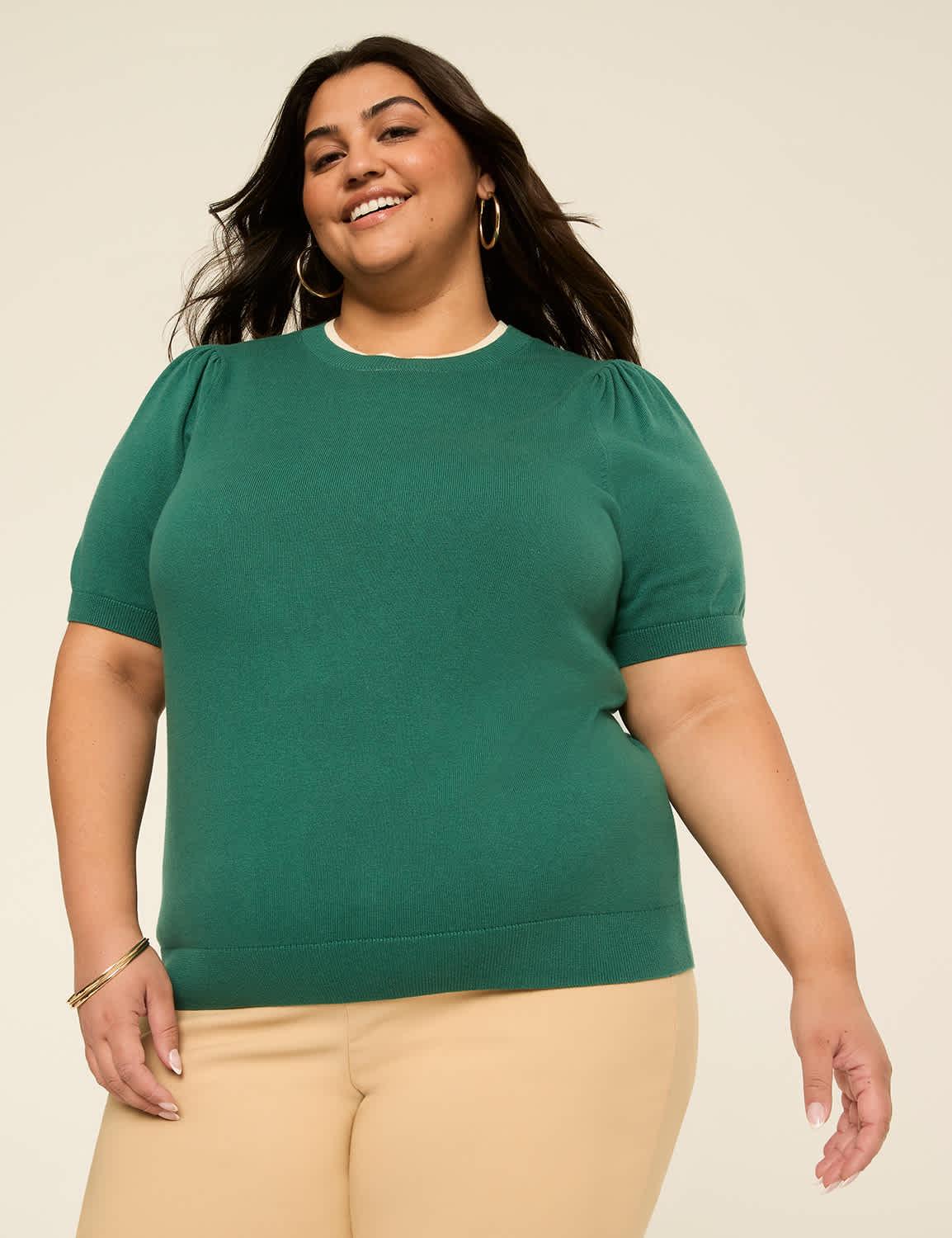 round-neck pullover sweater