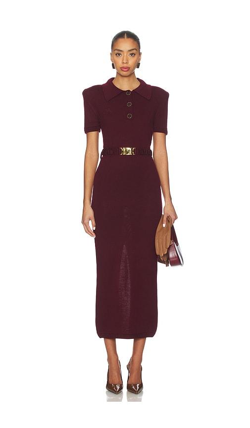 rowen rose polo dress in purple. - size l (also in m)