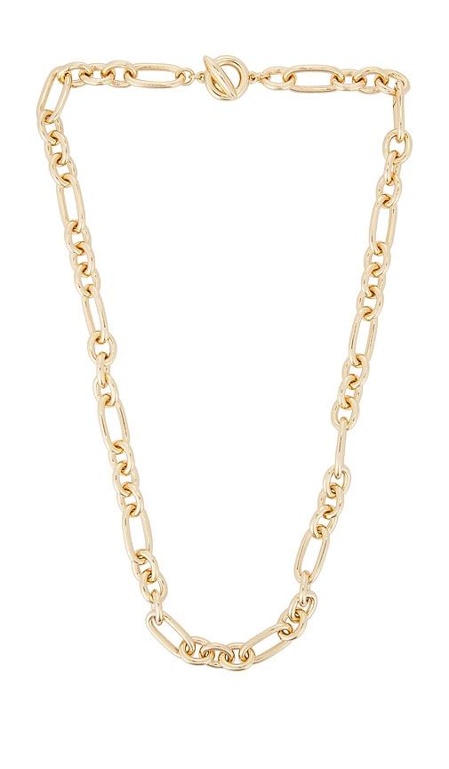 roxanne assoulin the andiamo link necklace in metallic gold.