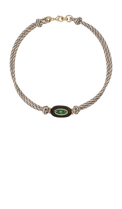 roxanne assoulin the driftwood collar necklace in brown.