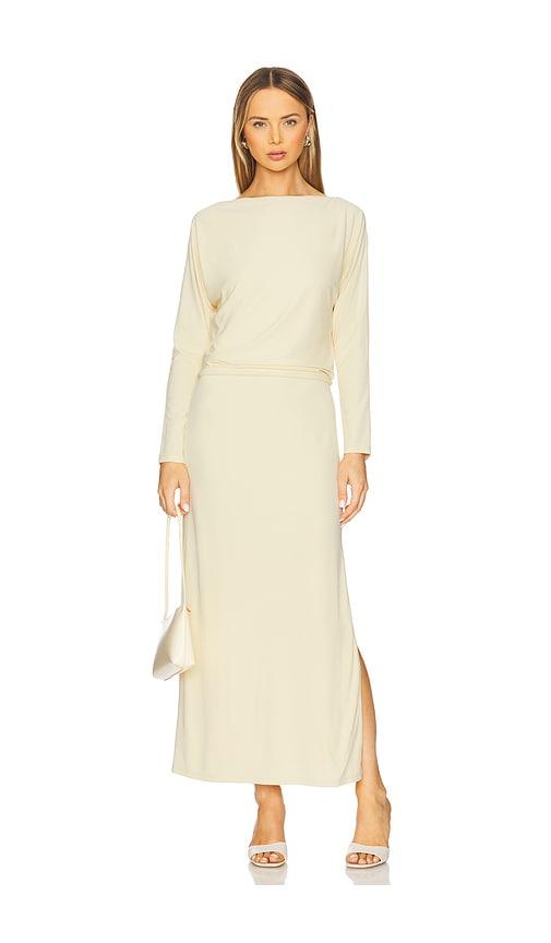rue sophie agla dress in yellow. - size l (also in m)