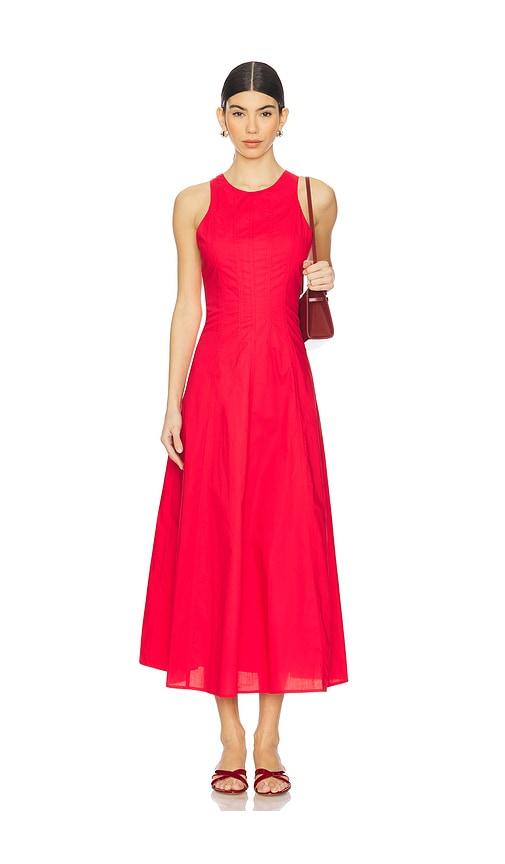rue sophie delfina dress in red. - size s (also in xs)