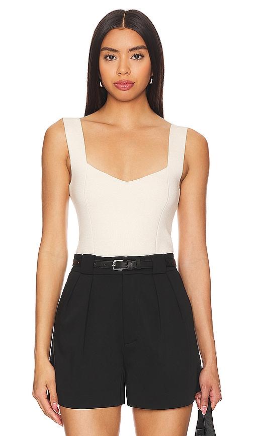 rue sophie elys bodysuit in beige. - size l (also in m)