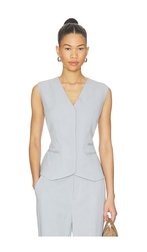 rue sophie lan vest in baby blue. - size m (also in s)
