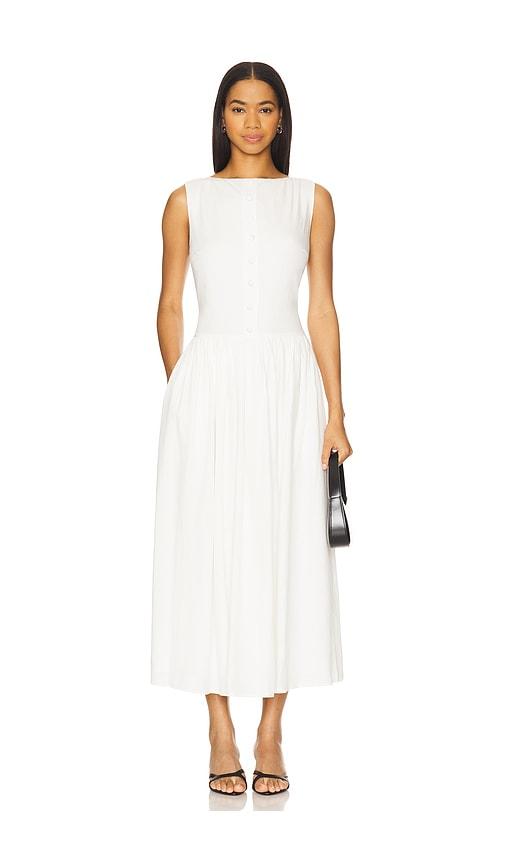 rue sophie luiza dress in white. - size m (also in s)