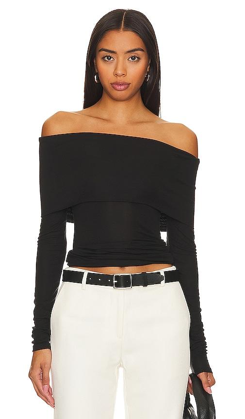 rue sophie triomphe top in black. - size l (also in m)
