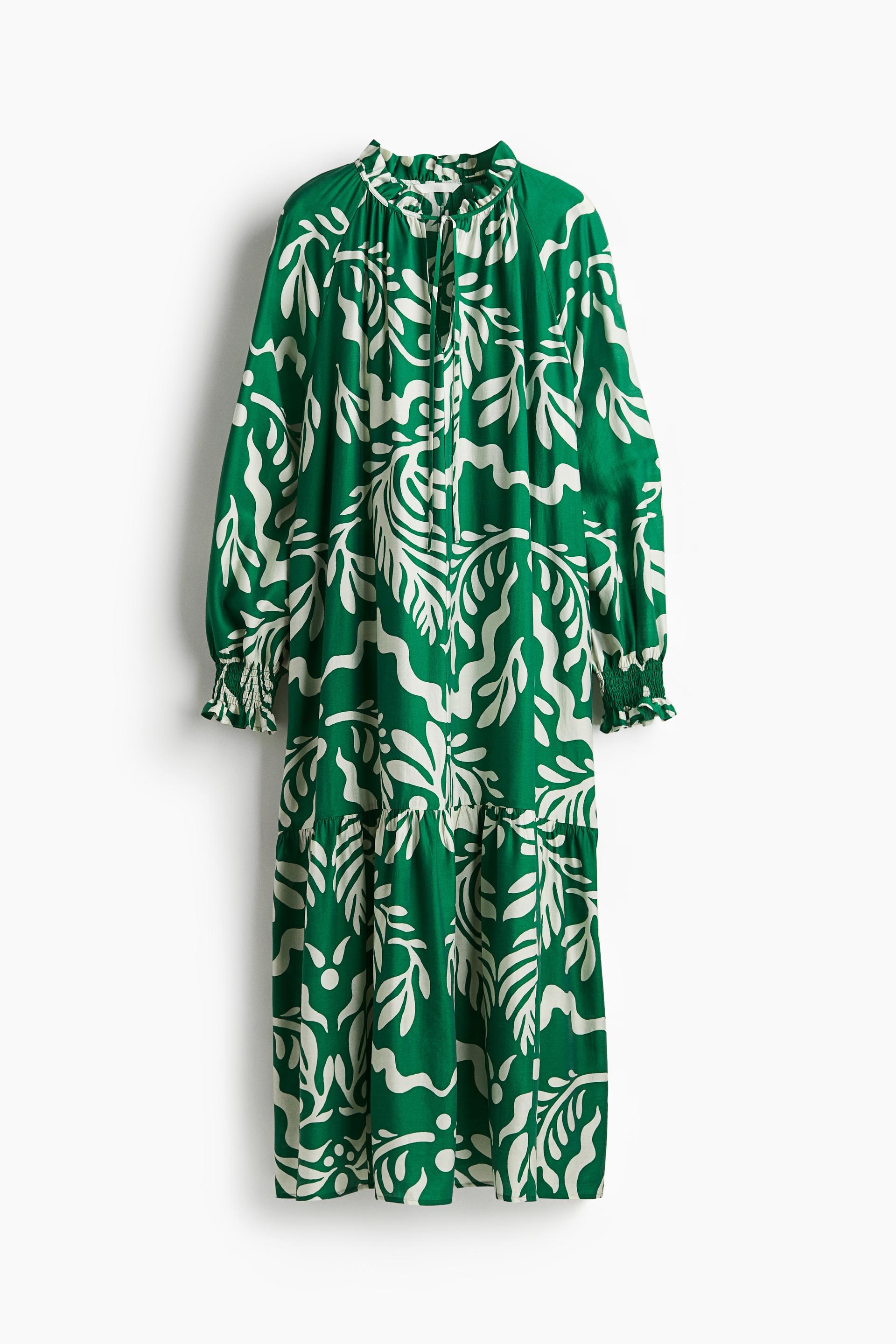 ruffle-collar dress