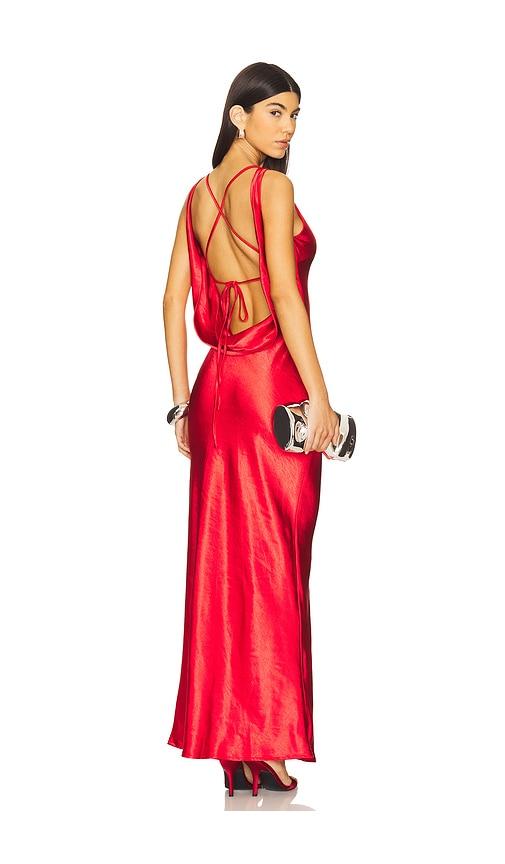 runaway the label adair maxi dress in red. - size l (also in m)
