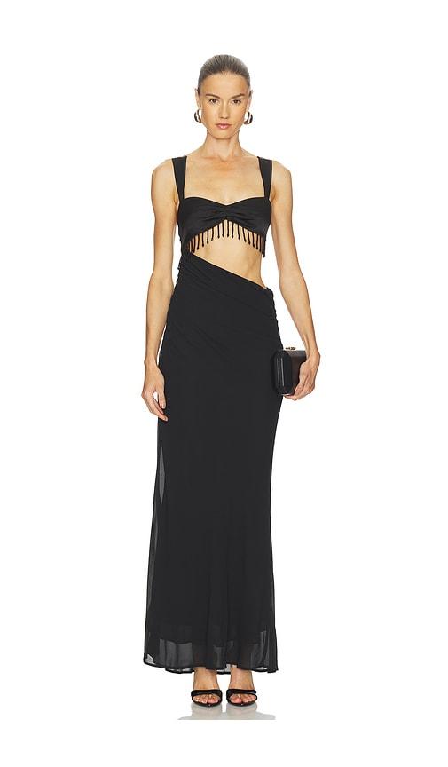 runaway the label alzona maxi dress in black. - size s (also in xs)