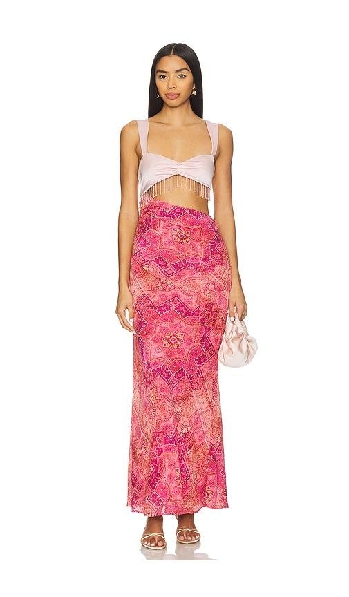 runaway the label alzona maxi dress in pink. - size m (also in xs)