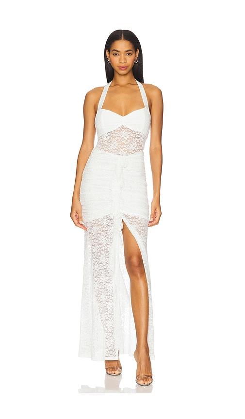 runaway the label annika maxi dress in white. - size l (also in xs)