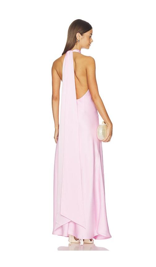 runaway the label arabelle high neck maxi dress in pink. - size m (also in s, xl)